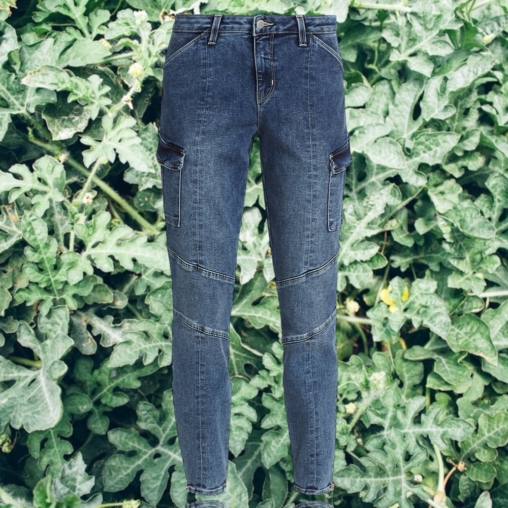 NWT L’AGENCE ‘Patton’ Skinny Cargo Jeans in “Solway” Size 23